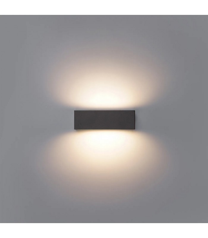 Aplique de Pared Led MAIK Antracita 2x6W 1600Lm IP65 CCT