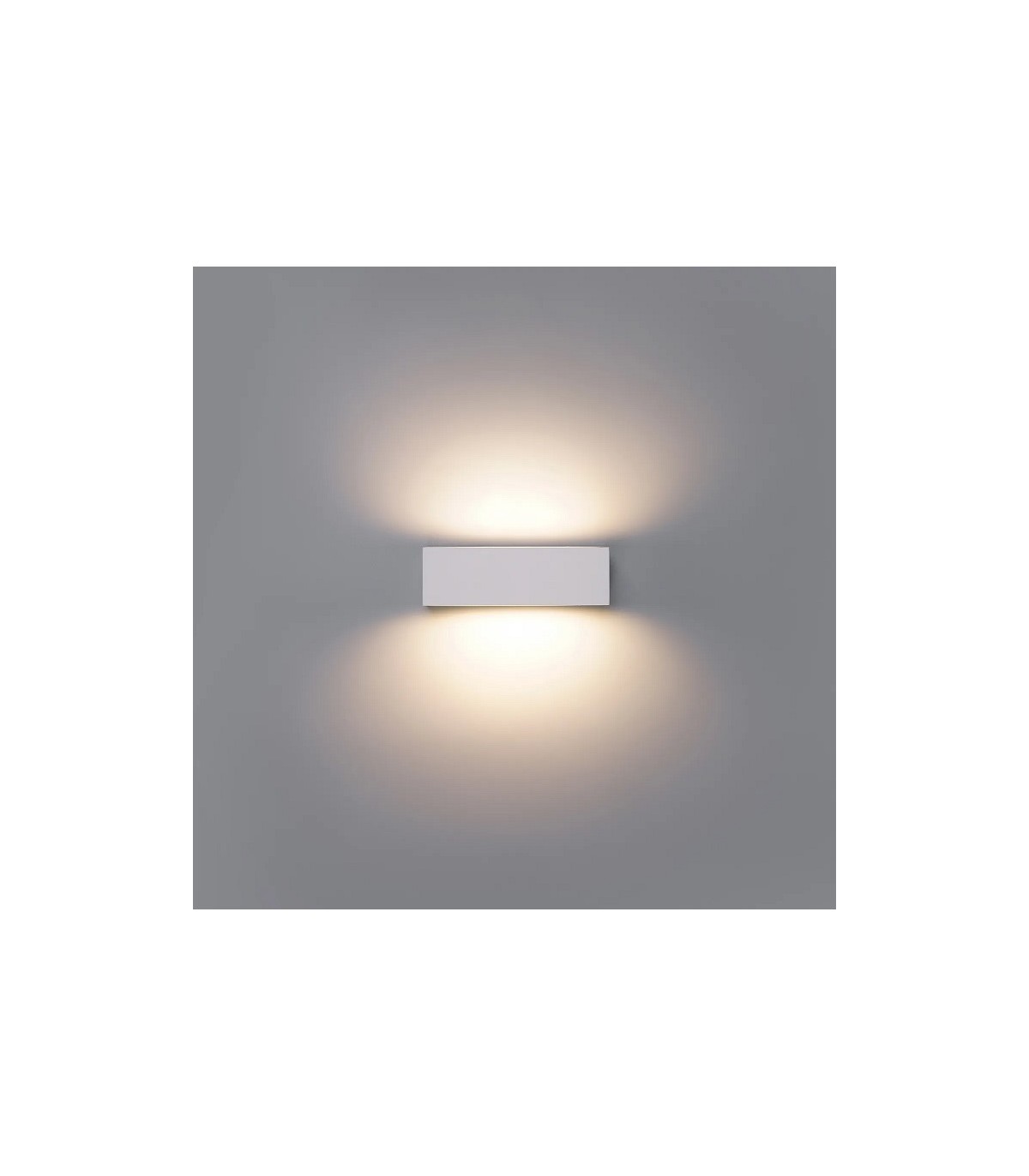 Aplique de Pared Led MAIK Blanco 2x6W 1600Lm IP65 CCT