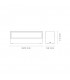 Aplique de Pared Led MAIK Blanco 2x10W 2525Lm IP65 CCT
