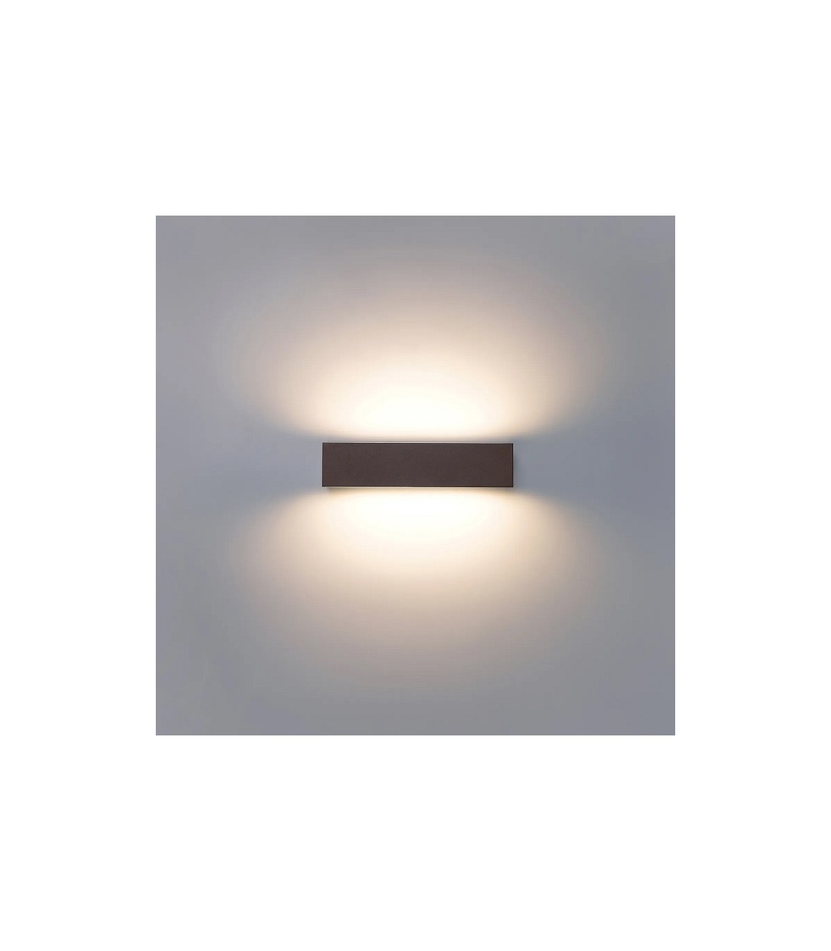 Aplique de Pared Led MAIK Óxido Corten 2x10W 2525Lm IP65 CCT