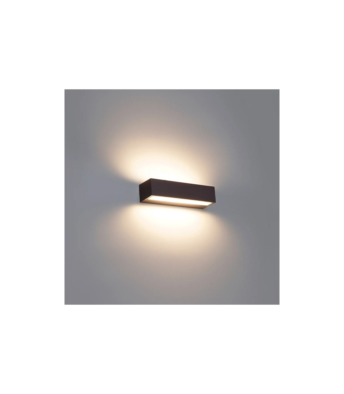 Aplique de Pared Led MAIK Óxido Corten 2x10W 2525Lm IP65 CCT