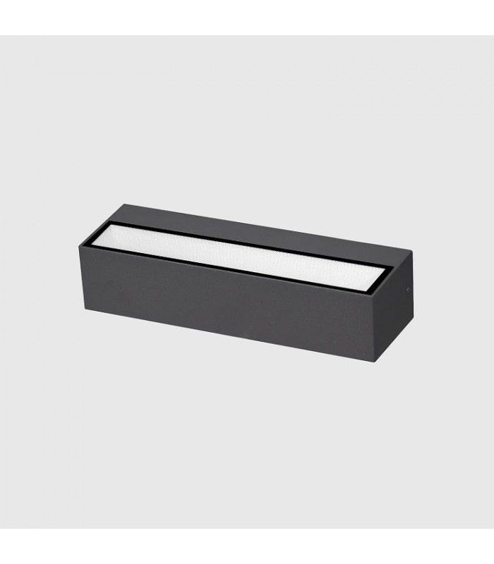 Aplique de Pared Led MAIK Antracita 2x10W 2525Lm IP65 CCT