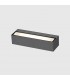 Aplique de Pared Led MAIK Antracita 2x10W 2525Lm IP65 CCT