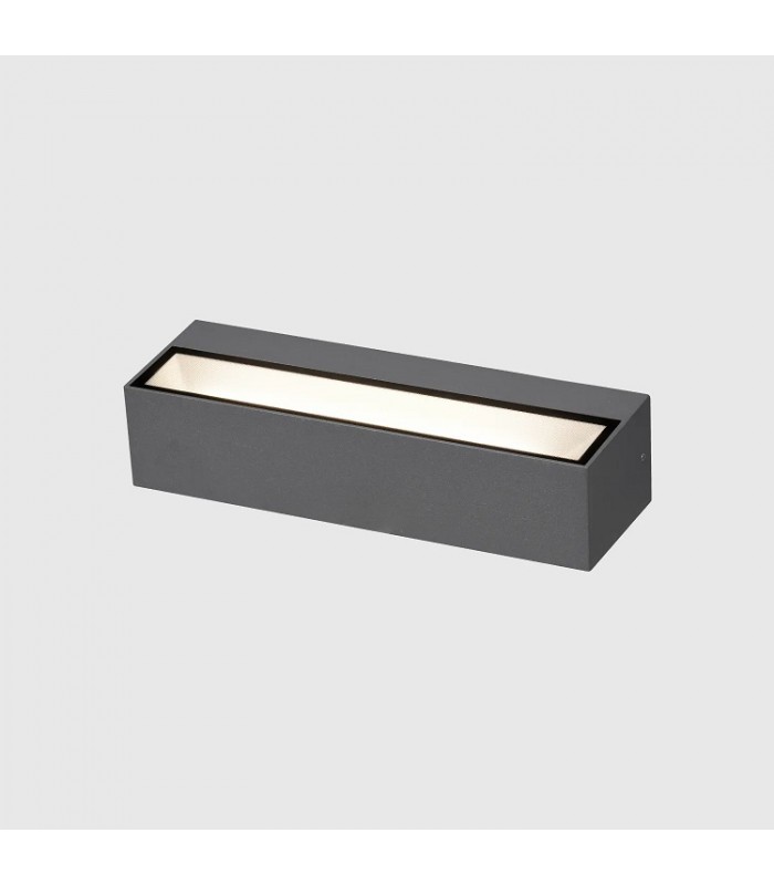 Aplique de Pared Led MAIK Antracita 2x10W 2525Lm IP65 CCT