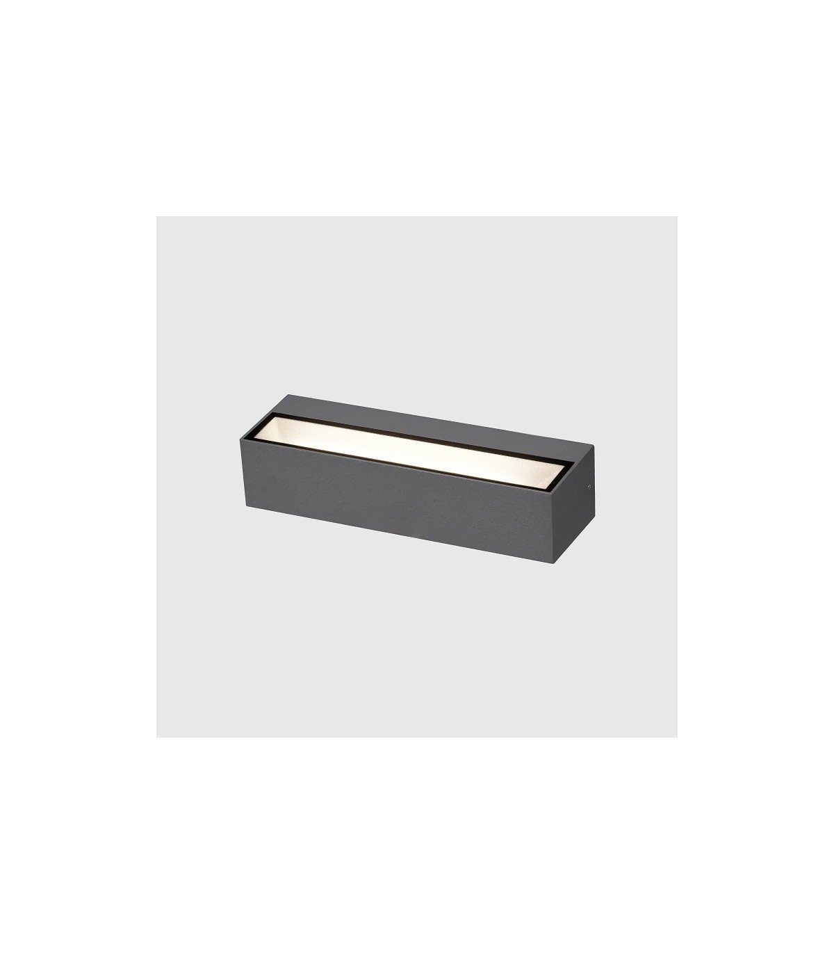 Aplique de Pared Led MAIK Antracita 2x10W 2525Lm IP65 CCT