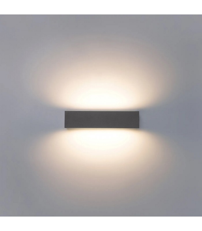 Aplique de Pared Led MAIK Antracita 2x10W 2525Lm IP65 CCT