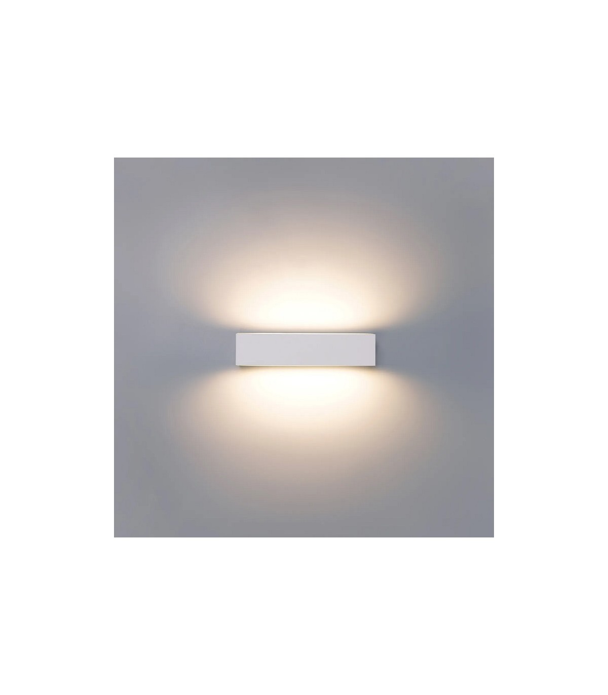Aplique de Pared Led MAIK Blanco 2x10W 2525Lm IP65 CCT