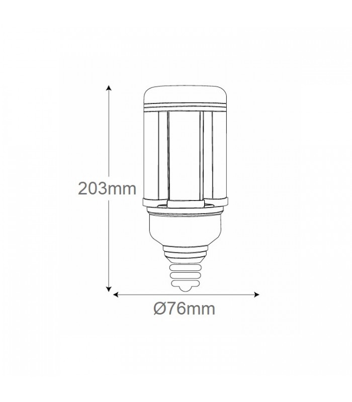 Bombilla Led DL 40W 4400Lm E27 IP40