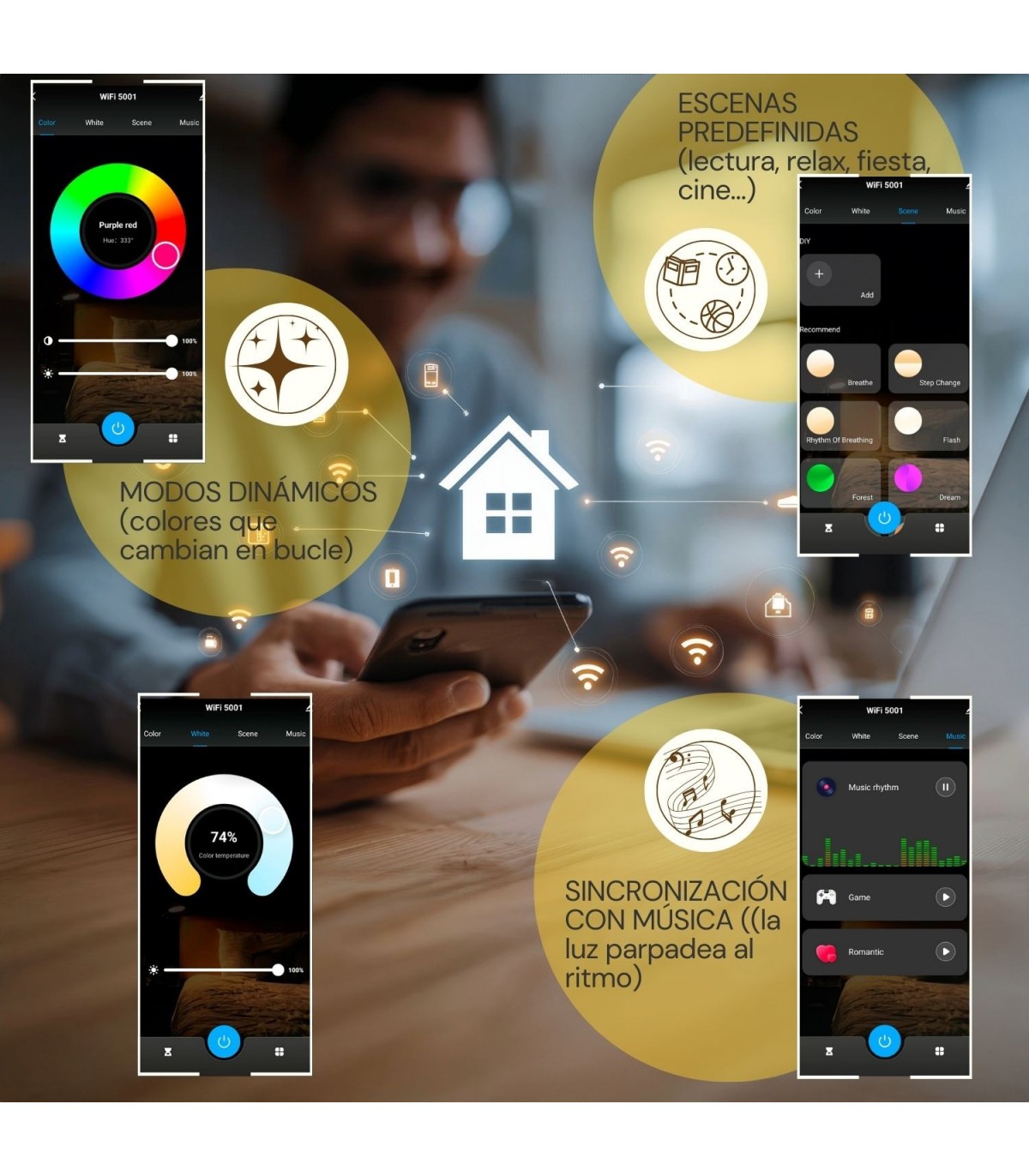 Plafón Led Smarthome Magic 25W 2000Lm RGB+CCT
