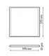 Panel Led HIGH LUMEN LIFUD 25W 4000Lm 60x60cm IP40