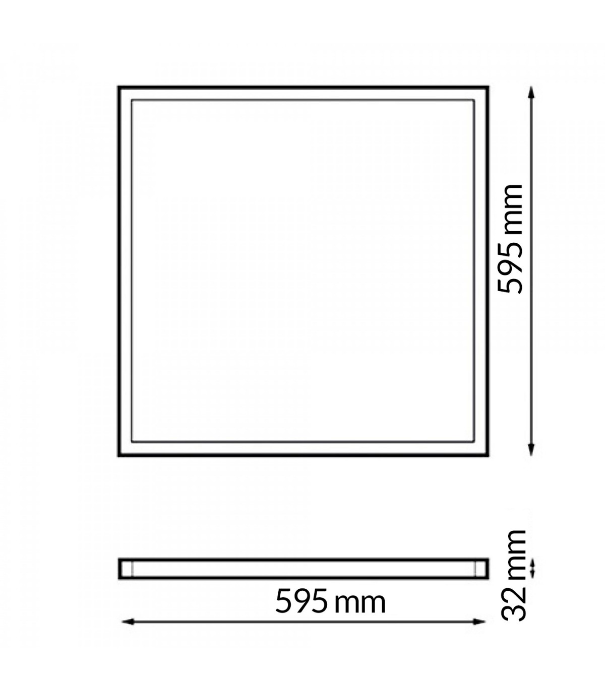 Panel Led HIGH LUMEN LIFUD 25W 4000Lm 60x60cm IP40