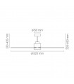 Ventilador DANA DC Blanco 24W 2400Lm 3 Aspas IP66 CCT