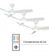 Ventilador DANA DC Blanco 24W 2400Lm 3 Aspas IP66 CCT
