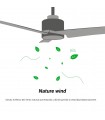 Ventilador DANA DC Blanco 24W 2400Lm 3 Aspas IP66 CCT
