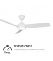 Ventilador DANA DC Blanco 24W 2400Lm 3 Aspas IP66 CCT