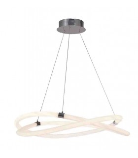 Lámpara Colgante LINE 60W 4500Lm Cromo/Blanco