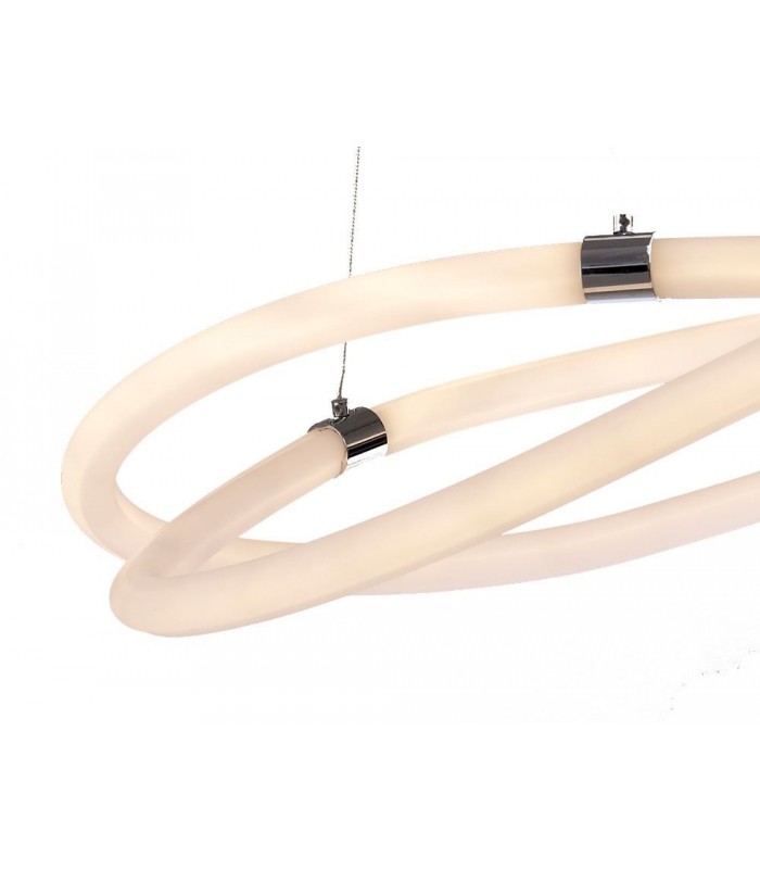 Lámpara Colgante LINE 60W 4500Lm Cromo/Blanco