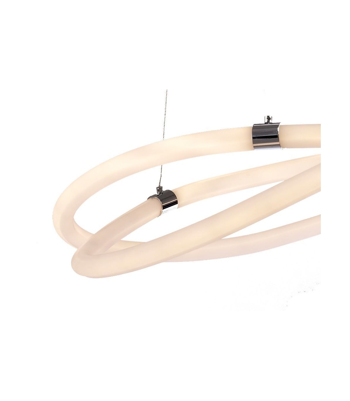 Lámpara Colgante LINE 60W 4500Lm Cromo/Blanco