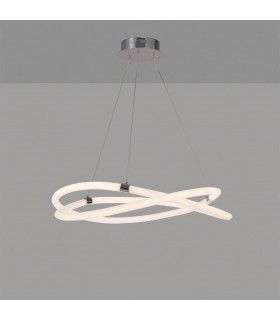 Lámpara Colgante LINE 60W 4500Lm Cromo/Blanco