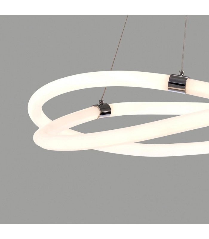 Lámpara Colgante LINE 60W 4500Lm Cromo/Blanco