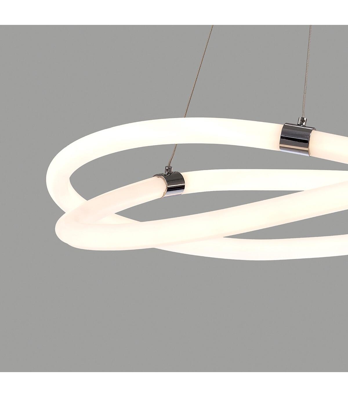 Lámpara Colgante LINE 60W 4500Lm Cromo/Blanco
