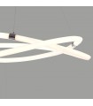 Lámpara Colgante LINE 60W 4500Lm Cromo/Blanco