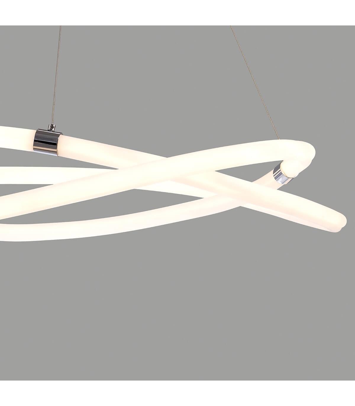 Lámpara Colgante LINE 60W 4500Lm Cromo/Blanco