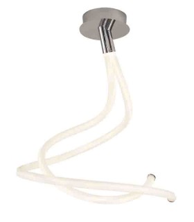 Lámpara de Techo LINE DOBLE 50W 3750Lm Cromo/Blanco