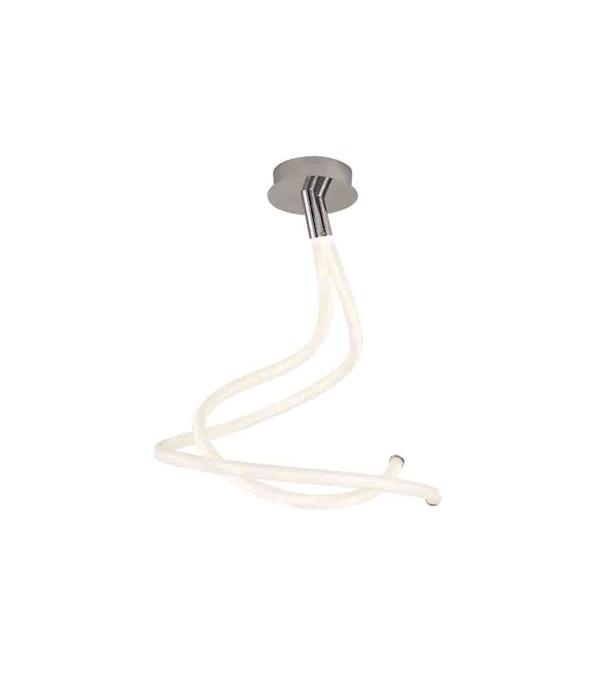 Lámpara de Techo LINE DOBLE 50W 3750Lm Cromo/Blanco
