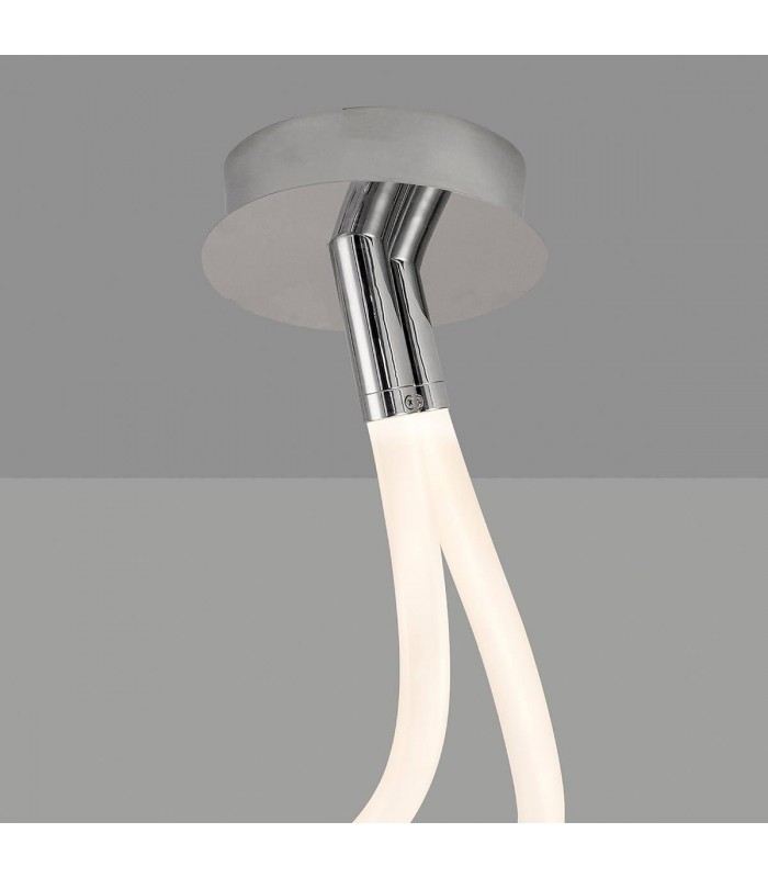 Lámpara de Techo LINE DOBLE 50W 3750Lm Cromo/Blanco