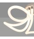 Semiplafón LINE 60W 4500Lm Cromo/Blanco