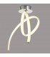 Semiplafón ARMONIA 40W 3000Lm Cromo/Blanco