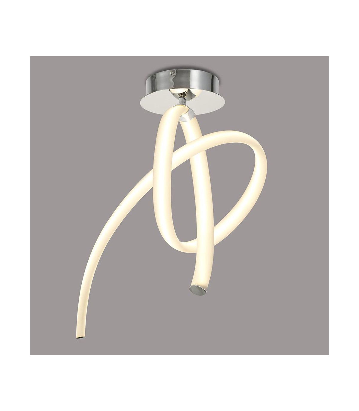 Semiplafón ARMONIA 40W 3000Lm Cromo/Blanco