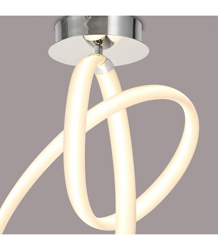 Semiplafón ARMONIA 40W 3000Lm Cromo/Blanco