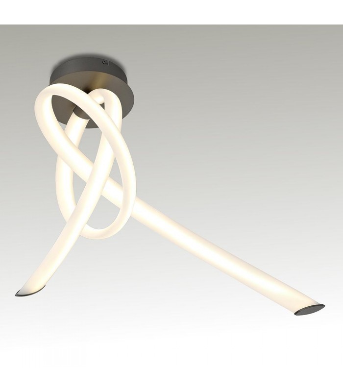 Semiplafón ARMONIA 40W 3000Lm Dimable Titanio/Blanco