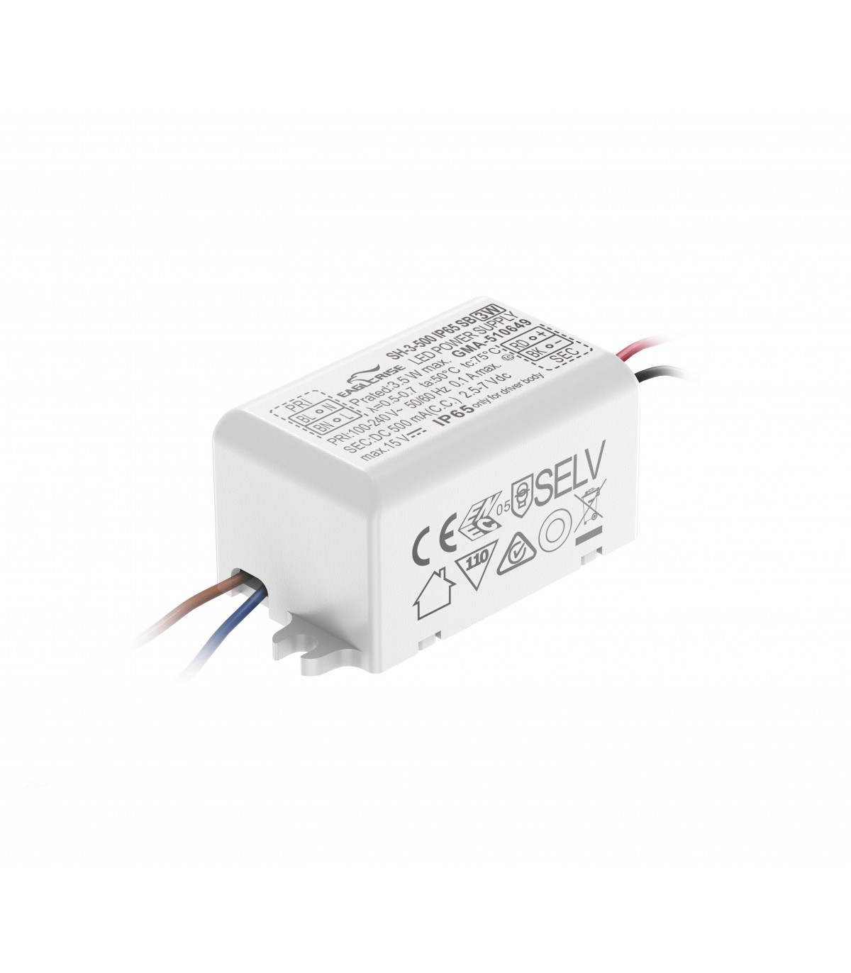 Driver EAGLERISE 3W OUT2.5-10VDC 350mA IP65
