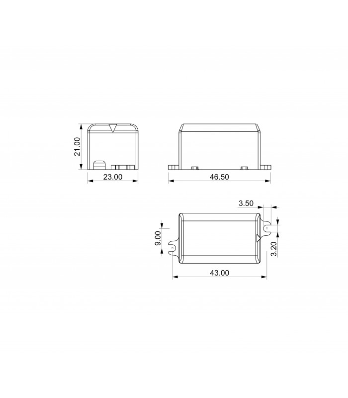 Driver EAGLERISE 3W OUT2.5-10VDC 350mA IP65