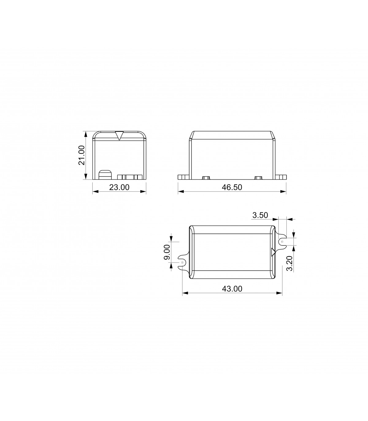 Driver EAGLERISE 3W OUT2.5-10VDC 350mA IP65