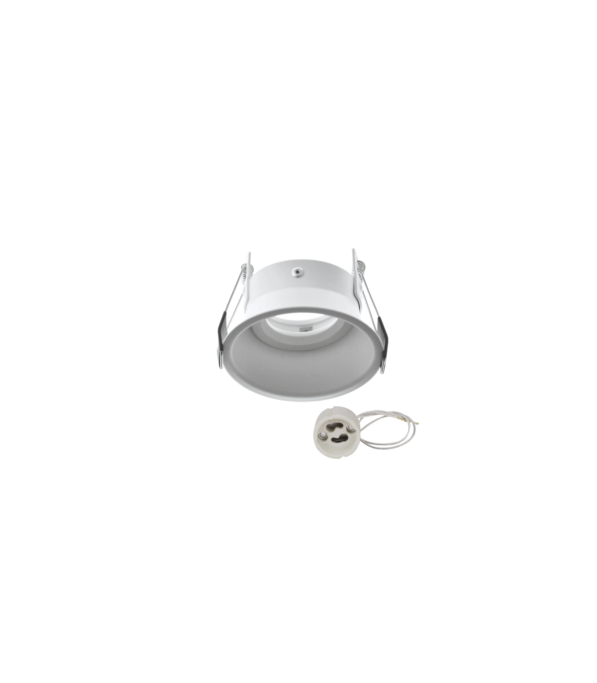 Aro Empotrable Basculante Aluminio RETRO Redondo Blanco Mate