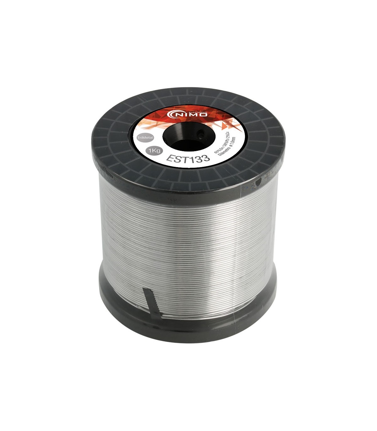 Carrete Estaño 1000gr 60% SN, 40% PB, 2% FLUX 1.00mm