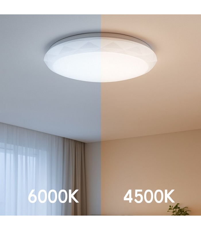 Plafón Led DIAL 12W 1200LM 180º IP20