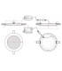Downlight LED 12W 960Lm 120º IP20 Negro Brillo