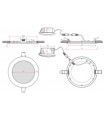 Downlight LED 12W 960Lm 120º IP20 Negro Brillo