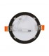Downlight LED 6W 600Lm 120º IP20 Redondo Negro Brillo