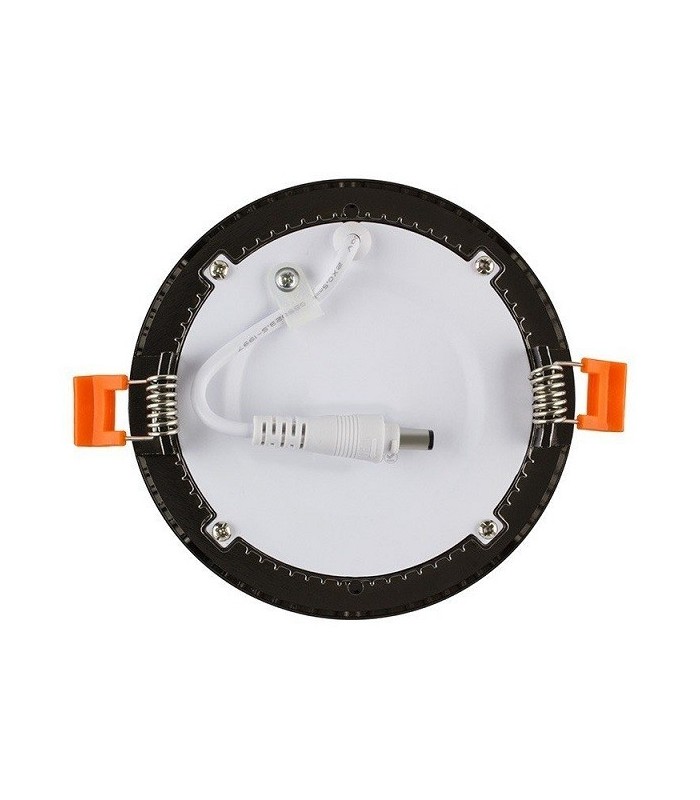 Downlight LED 6W 600Lm 120º IP20 Redondo Negro Brillo