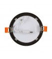 Downlight LED 6W 600Lm 120º IP20 Redondo Negro Brillo