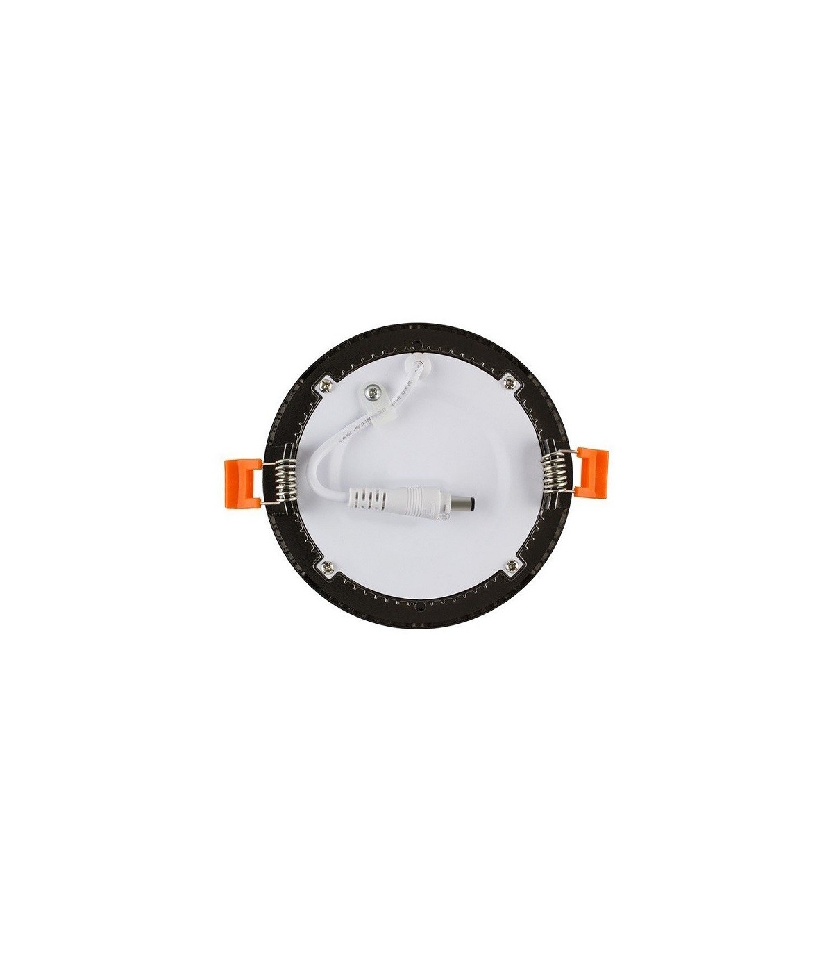 Downlight LED 6W 600Lm 120º IP20 Redondo Negro Brillo