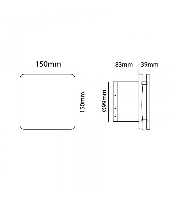 Extractor SILENT VACUUM V-5 12W Ø98mm Caudal 66m3/h con Temporizador