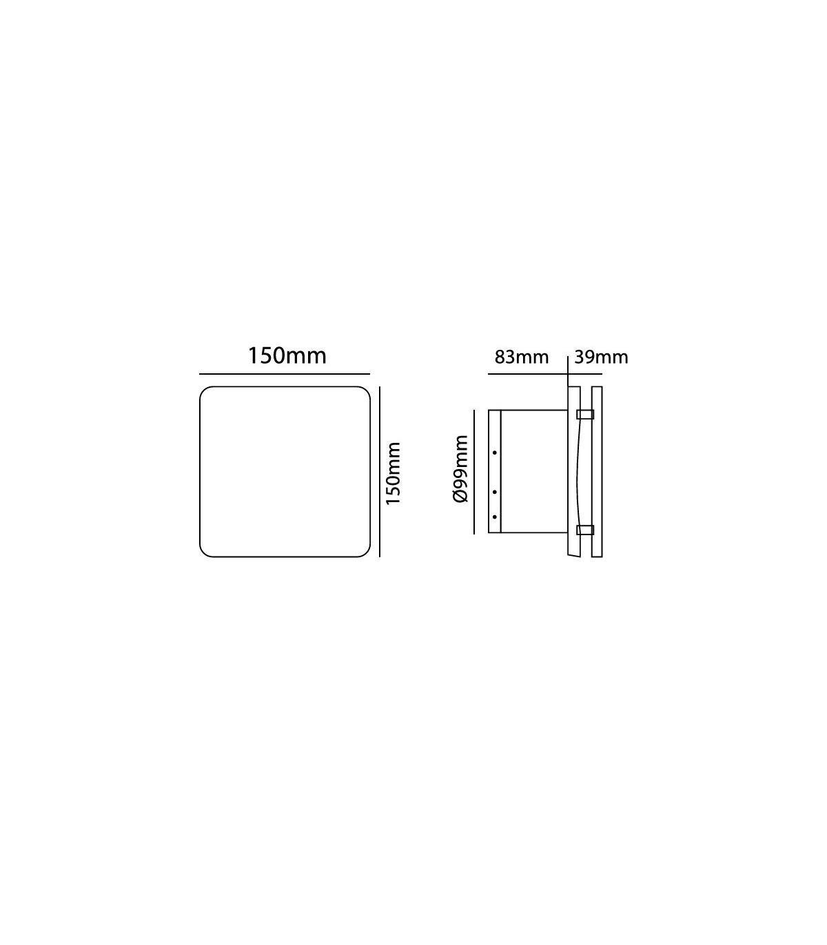 Extractor SILENT VACUUM V-5 12W Ø98mm Caudal 66m3/h con Temporizador