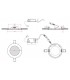 Downlight LED 6W 600Lm 120º IP20 Redondo Negro Brillo